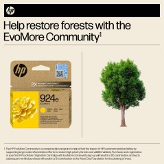 HP 924e EvoMore Yellow Original Ink - Exceptional Quality for Vibrant Prints | 0199764687494
